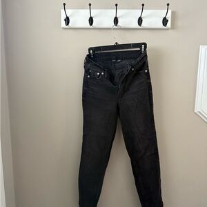 American Eagle Outfitters Women's Black Straight Leg Jeans